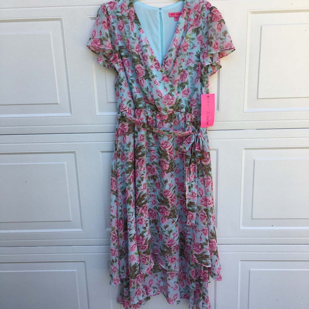 COPY - NWT BETSY JOHNSON FAUX WRAP DRESS SIZE 14
